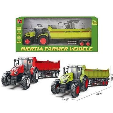 traktori za decu na gorivo: Traktor sa prikolicom – Teddy Kids (Šifra: 89) Realističan set — 1