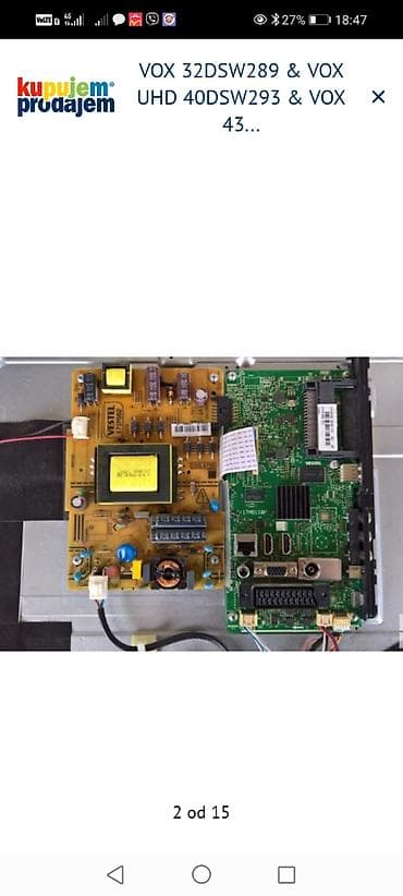 dozer za lekove: VOX LED televizori – delovi i ploče Dostupni delovi i oznake sa — 3