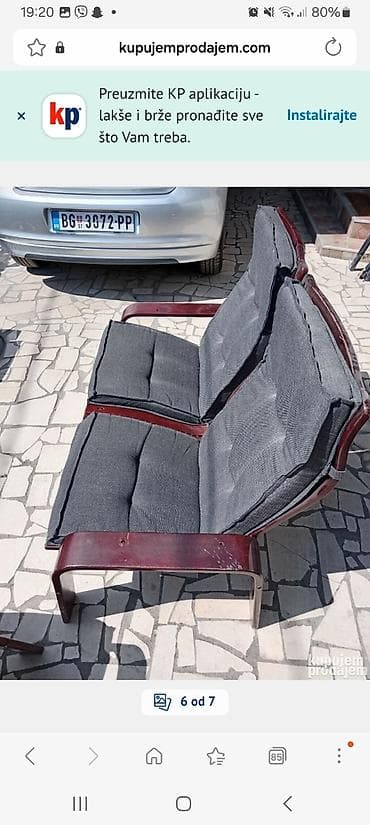 uradi sam sto i stolice za bastu: Baštenska garnitura Komplet udobnog spoljašnjeg nameštaja sa drvenim — 6