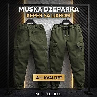Women's Footwear: Muška džeparka – keper sa likrom (A++ kvalitet)gs - Materijal: keper — 3