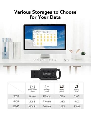masine za mlevenje mesa: USB Lexar 64gb Proizvodjac Lexar. Usb 3.0 kapacitete 64gb. Brzina — 2