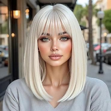 Perfumes: Plava bob perika sa šiškama – prirodan izgled i lako održavanje - — 1