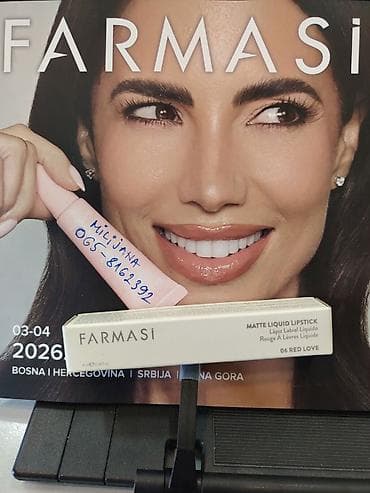FARMASI Matte Liquid Lipstick – nijansa 06 Red Love - Tekstura — 1