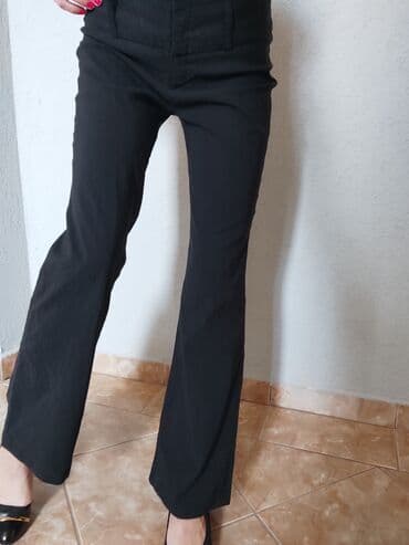 muske pantalone svecane: S (EU 36), Visok struk, Zvoncare — 5