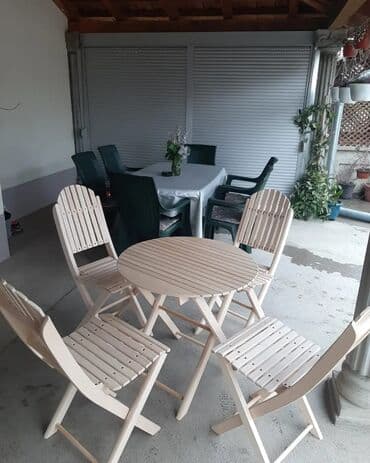 set za krstenje cena: BAŠTANSKE GARNITURE Dimenzije stola: fi70, 60x70cm Visina stola 70cm — 5