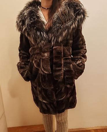 Venčanice i aksesoari: Prelepa, topla bunda od prirodnog krzna srebrne lisice * Velicina L/40 — 7