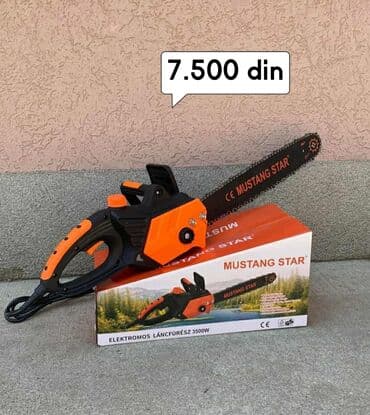 testera za drvo na struju: Cena 7.500 din Elektična testera MUSTANG STAR 3500W Nova elektricna — 1