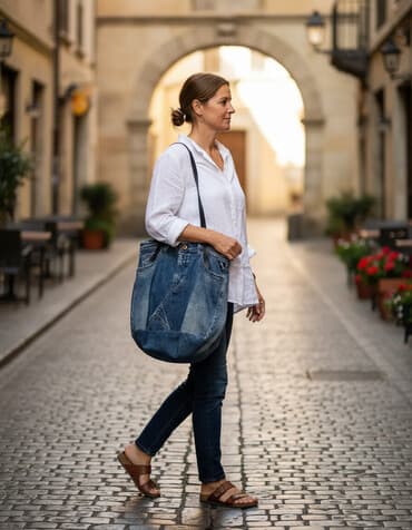 michael kors torbe srbija: Replay teksas torba,sa koznim ruckama — 1