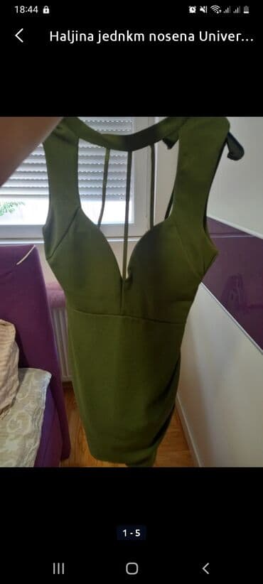 crop top h m: M, color - Khaki, Cocktail, Without sleeves — 3