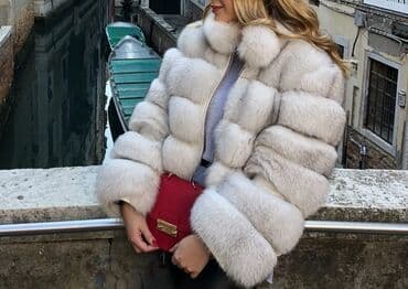 zimska jakna stradivarius: M (EU 38), With lining, Arctic fox, color - Milky-white — 5
