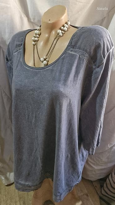 sexy bluza: 4XL Thea 700din Duža elegantna pamučna sa elastinom vidi leđa vrhunska — 5