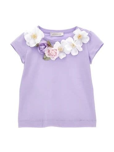 rucno pletene haljine za devojcice: Round neck, Short sleeve, 92 — 2