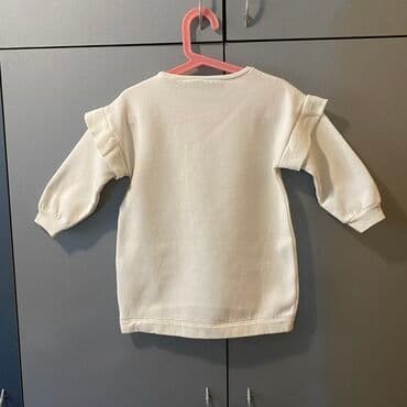 haljine deda mrazice: Preslatka Zara tunika-duks-haljina za male devojcice-bebe Obucena dva — 3