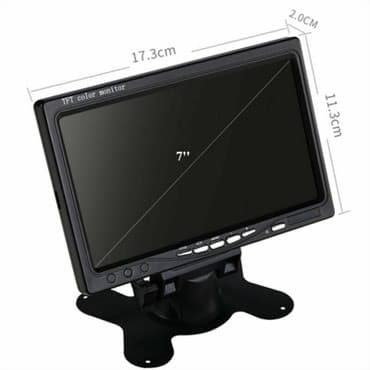 zastita od sunca za auto za decu: 7-inčni TFT LCD kolor HD ogledalo Monitor za rikverc kamere Gledanje — 3