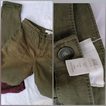 p. s prsluci: H&M nove cargo farke S Struk 37cm Bokovi 49cm Dubina 25/33 Duzina — 4