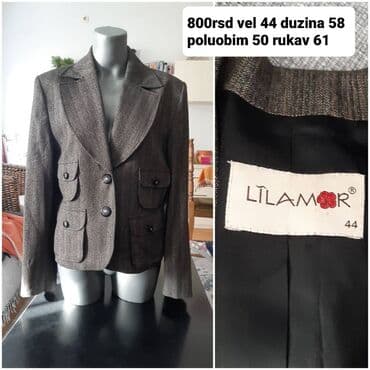crno sivi tech fleece: Lila, 2XL, Likra, Prugasti — 1