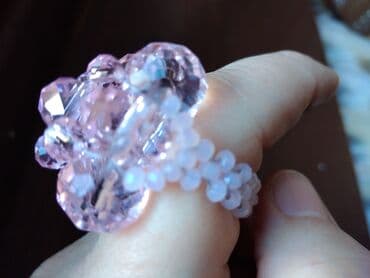 kutija za nakit za devojcice: Women's ring, Handmade, Material: Cubic zirconia, Crystal — 14