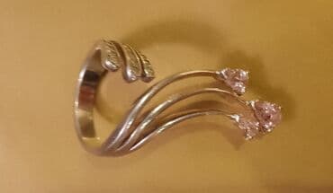 Women's ring, Material: Cubic zirconia, Silver