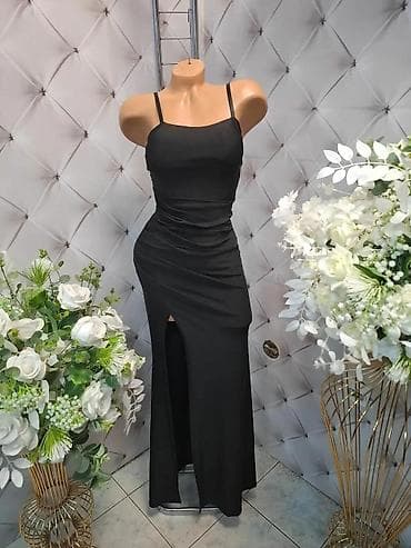 ellesse clothing: Elegantna ženska haljina midi dužine sa asimetričnim čvorom u struku — 7
