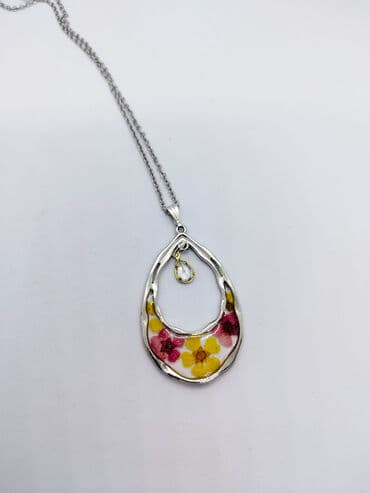 Ogrlica sa priveskom, Handmade, Materijal: Epoksi smola — 11