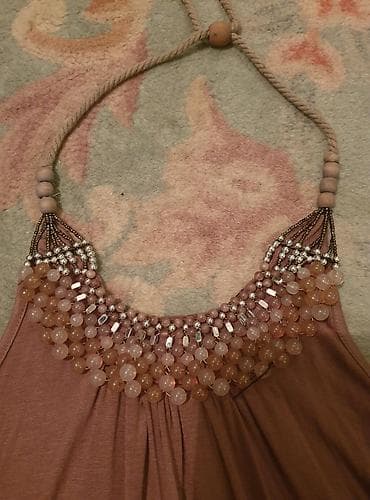 Tunika- mini haljina free size. univerzalne velicine. s-l, braon boje