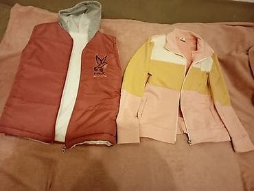 decije trenerke za devojcice: Dečiji set odeće – prsluk i dukserica (veličina 10/140) 1) Topao — 1