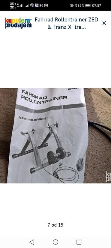 sat na navijanje: ZED Fahrrad Rollentrainer + TranzX trenažer za bicikl - Trenažer za — 5