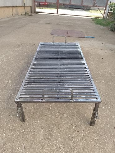 Čelična roštilj rešetka sa sklopivim/odvojivim nogarama - Materijal