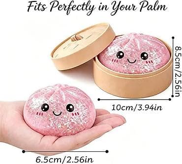 igracka kokoska: Dumpling Squishy Mystery GLITERASTI je zabavna i mekana fidget — 2