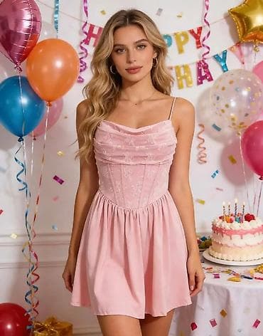 mango parfem 3: Kratka haljina sa korzet krojem i čipkom - Model: 11621 - Kroj: mini — 1