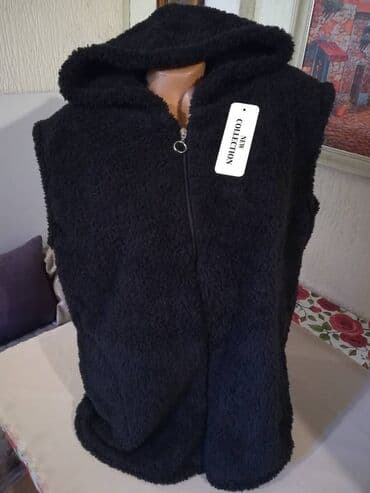 prsluci za punije dame: 2XL, Pamuk, bоја - Crna — 1