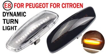 tuning oprema za auto: Dynamic migavci Citroen C3 C4 C5 DS3 DS4 Peugeot 2 Staklo - boja crna — 9