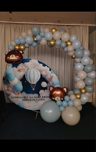 Komplet za balonski luk u obliku prstena, idealan za rođendane