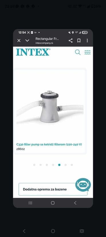 neprodate sofe u pola cene: Pumpa za bazen Intex 0502 održava vodu u bazenu čistom i bezbednom za — 1
