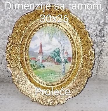 kupujem domaca jaja: Set od 3 ukrasna zidna taba sa goblenima – “Proleće”, “Leto”, “Jesen” — 1