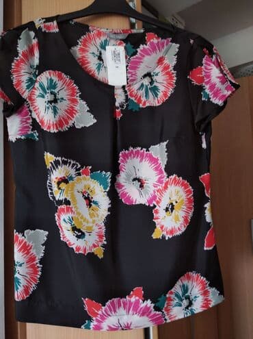 p s bluze i tunike: S (EU 36), Cvetni, bоја - Crna — 3