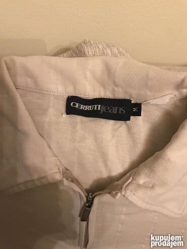 Kape i aksesoari: Original CERRUTI jeans majica M 100% cotton Ramena 47cm duzina — 2