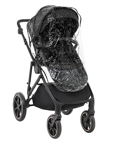 zimski skafanderi za bebe: KIKKA BOO Kolica THEA black set 2u1 sa tvrdom korpom – SKU: KKB2 — 3