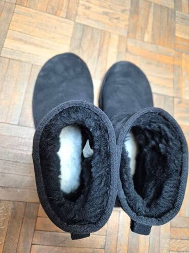 srpsko platno haljine: Ugg mini čizme, bоја - Crna, 38 — 4