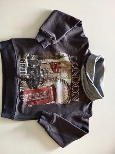 Ski odeća: Duks za dečake veličina 2 realno za 86/92 cm visinu brušeni pamuk — 2