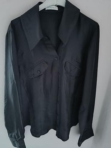 tunike mana: RASPRODAJA!!!Ženska košulja Bonita, crna, svila 100% - Model — 1