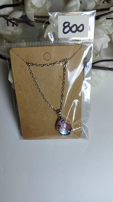 set za popravku satova: Ogrlica sa privjeskom u obliku suze - Materijal: lančić od metalne — 3
