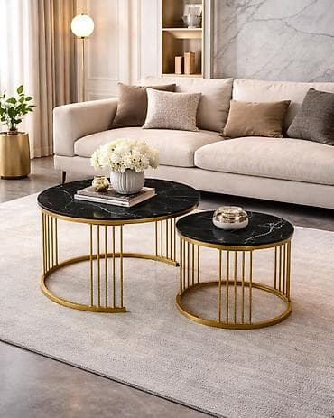 emezeta sto: Luksuzni set stolova Set stolića za kafu MILANO (2 komada) sa — 1