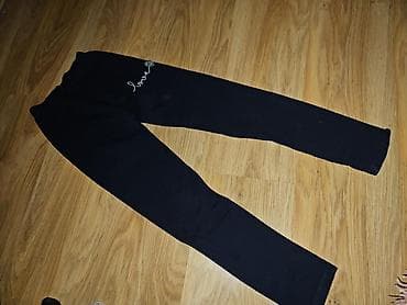 sve za decu: Komplet dečjih helanki – 3 para - Crne helanke sa elastičnim pojasom; — 1