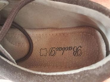 mantil haljina modeli: Zenske cipele – mokasine sa pertlama, braon brušena koža (semerš) - — 6