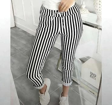 cargo pantalone: Ženske lagane pantalone 7/8 dužine, casual kroja - Model: 7/8 (do — 4