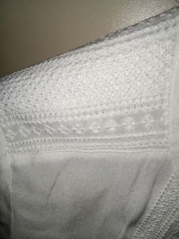 jednodelne pidzame h m: L (EU 40), Viscose, Embroidery, color - White — 3