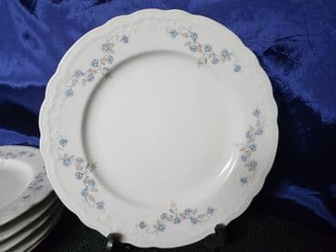 swarovski kristali cena: Tanjiri 1949-1954g.Seltnann Weiden Nemacka. Desertni bez — 6