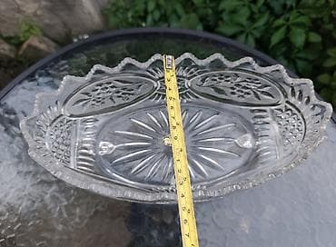 lavabo sa ormaricem 40 cm: Vintage kristalna činija na nožicama - Ex-Yu Kristal ​Na prodaju — 5