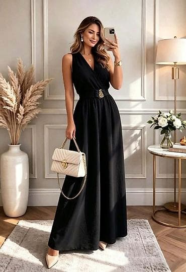 nis haljine za maturu: Elegantna maxi haljina do poda bez rukava A-kroja sa laganim — 3